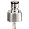 Merrday Stainless Carbonation Cap Contropompa Riempimento con 5/16 Barb Ball Lock tipo CO2 Accoppiamento per carbonare Soda Beer Succo di frutta Acqua Fit più Soft Drink Bottiglie in PET