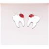 MEYA 50 adesivi da parete a forma di denti fai da te, adesivi per denti a specchio per dentisti, cliniche, decorazioni per feste (piccolo, specchio argento)