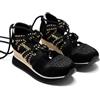 GIOSEPPO Sneakers aperte pelle zeppa Rafia Griswold, Nero, 39 EU