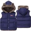AIEOE Piumino Smanicato Ragazza Piumino Leggero Senza Maniche Bambino Giubbotto Invernale Bambino 4-5 Anni Blu