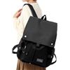 Clufar Zaino Donna Elegante Pelle Impermeabile Zaino Scuola Media Ragazza Casual Zaini Scuola Superiore Ragazza Zainetto Donna per Laptop da 14 pollici per College Università Lavoro,Nero