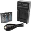 Dot.Foto LI-40B, LI-42B Premium 740mAh Batteria (x2) & LI-40C tipo Caricabatterie USB Compatto per Olympus C-25, C-520, C-540, C-550, C-560, C-570 / D-630 ZOOM, D-720, FE-20, FE-150, FE-160, FE-5035
