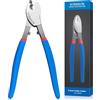 VORXEON Trancia Cavi Elettrici da 8Pollici, Wire Cable Cutters Materiale in Acciaio 55#, Utensili da Taglio per Cavi in Alluminio e Rame Adatto per Tagliare Fili da 0-35mm² (più piccoli di AWG2/0)