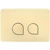 Nastopee Placca di Comando WC,Dimensioni 246×164 mm,Placca di Comando per Doppio Scarico con Set di Aste Scarico e Telaio di Fissaggio per Sigma 01,20,21,30,40,50,UP 300,320,Durevole,Risparmio Idrico,Dorato
