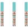 essence Skin Lovin' SENSITIVE CONCEALER, correttore a bastoncino, non blocca i pori, con Aloe Vera, senza profumo, alcol, siliconi, n. 20 Medium, nude, per la pelle, vegan, senza olio, confezione da 3