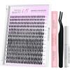 VEYESBEAUTY Ciglia Finte Ciuffetti Kit Extension Ciglia Ribbon 8-16mm | Newbie's Five-Second Laminazione Kit Ciglia Finte Ciuffetti Con Bond e Dispositivo Di Rimozione