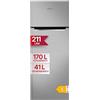 Amica DT 374 160 E - Frigorifero/congelatore, effetto acciaio INOX, 144 cm (altezza) 54 cm (larghezza) 55 cm (profondità)