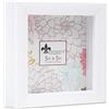 Lawrence Shadow Box - Cornice in polistirene, colore bianco, 12 x 12 cm