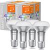 LEDVANCE Smart LED R63 lampada spot con Wifi, E27, colore della luce variabile, lampada con riflettore in sostituzione delle lampadine da 60W, controllabile con Alexa, Google e App, confezione da 4