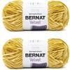 Bernat Velvet Golden Moss Yarn - 2 confezioni da 300 g, poliestere, 5 voluminosi - 300 m - per maglia/uncinetto