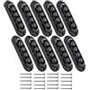 Krtopo 10x Luci Posizione LED 12-24V 86mm Rosso IP65 | 4 LED SMD 90LM|Montaggio senza modifiche|Impermeabile pioggia|Universale per camion/roulotte