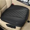 Black Panther Coprisedile Anteriore Auto - Pelle PU Trapuntata a Rombo, Base Antiscivolo, Tasca Portaoggetti | Montaggio Rapido | Compatibile Universale | 1 Pezzo - Nero