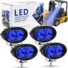 Biqing 4PCS 20W Luce Blu di Sicurezza per Carrelli Elevatori,12V 24V Spia Lampada Magazzino per la Luce del Lavoro del Trattore del Camion Offroad LED