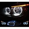 RZG 4 luci LED per fari Angel Eye con anelli luminosi, 501, W5W, colore: bianco, Canbus, compatibili con E60, E61, 5 Serie Pre LCI