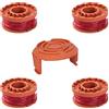 BIGJIYU 5 Pezzi Bobina Decespugliatore Compatibile con Worx,Linea Tagliabordie Decespugliatore,WA0004.1/WA0010