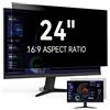 Protescreen Monitor Filtro Privacy Schermo 24 Pollici 16:9, Rimovibile Pellicola Anti Luce Blu Antiriflesso de Protezione Screen Privacy Filter Compatibile con HP/dell/Acer/Lenovo/Thinkpad/Samsung/ASUS/Sony