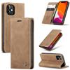 Ottcooed Cover per iPhone 12 Mini Custodia, Cover Pellicola a Libro Portafoglio in Pelle Porta Carte Protettiva Slot per Scheda Flip Case con iPhone 12 Mini, Marrone