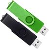 WISEORANGE 64GB Chiavetta USB 2 Pezzi Pen Drive 64GB WISEORANGE Girevole USB 2.0 Unità Memoria USB per PC, Laptop,TV con Luce LED (2 colori)