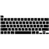 MiNGFi Copritastiera Silicone coreano per MacBook Pro 13 M1/M2 A2338 (2020-2023), A2289 (2020), A2251 (2020-2021), Pro 16 A2141 (2019-2021) US/ANSI - Nero