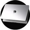 eleger Cover matte crystal compatibile con MacBook Pro 16 pollici M5 M4 M3 M2 M1 Pro/Max [Colore abbinato al Mac] 2026 2024 2023 2021, Custodia rigida ultra sottile per Pro 16,2, argento trasparente