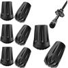 BOGCLEE 8 Pcs Bastoncini per Nordic Walking in Gomma, Gommini per Bastoncini Walking, Accessori per Bastone da Trekking Professionali Tappi per Asfalto, Sentieri, Montagna, Escursioni