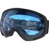 Yeerain Maschera da Sci Donna e Uomo, Occhiali da Sci OTG per Occhiali da Vista, Maschera Snowboard Anti-UV, Anti-Nebbia Specchiato Sfericamente, Azzurro