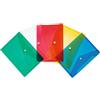 HERMA 20050 Cartelline portadocumenti A5 trasparenti colorate, confezione da 5, piccole buste con bottone automatico, buste di plastica per scuola, università, ufficio, viaggio, bianco, giallo, verde