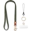 MORSUNBELA Porta Badge da Collo Cordino per Cellulare Portachiavi Verde Oliva | 48 cm Stirata Porta Badge da Collo Cordino Portachiavi Lungo Insegnanti Laccetti per Telefono Chiavi Permesso di Lavoro