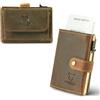 MATADOR Slim Wallet Miami, pelle, Hunter marrone