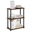 Furinno TURN-N-TUBE Scaffale Portaoggetti, Libreria A 3 Ripiani, Mensola Angolare, Ripiani Aperti Senza Attrezzi, Per Organizzazione E Contenimento, Soggiorno, Garage, Ufficio Domestico, Pino Ambrato