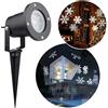 TEDD Proiettore Luci Natale Fiocco di Neve Effetto Rotante Impermeabile LED Lampada per Esterno Natale Festa Giardino Interno Casa