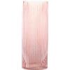 KAYLETIN vaso in vetro rosa, vasi in vetro cilindrici, vaso alto per fiori, vasi moderni a coste per soggiorno, tavolino, tavolo da pranzo, ufficio, matrimonio, mensola, 30 CM