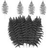 MWOOT 16 Pezzi Foglie di Natale Artificiale Glitterate, Finti Foglie Tropicali Natalizio, Rami di Piante Nero per Fai Da Te Ghirlanda Albero di Natale Bouquet di Nozze Casa Giardino Decorazione