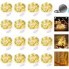 NEOVSUNY 16 Pezzi 20 LED 1.5M Mini Lampada a fili di rame Bianco Caldo,Luci stringa LED Luci d'atmosfera Bottiglia di vino per Interni ed Esterni,Natalizi, Matrimoni,Feste di Compleanno,Decorazione da Giardino