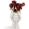 CEMABT Vaso per il Viso e Scrivania a Forma Femminile in Ceramica - Ideale per Scaffalatura, Decorazione Moderna da Tavolo, Semi-Faccia (Stile-B)