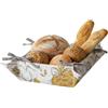 moorg Cestino Pane in Cotone, Porta Pane da Tavola - Cestini con Diverse Fantasie, Portapane da Tavola 20x20x9 cm