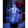 Shop and Solve FootballLED - Luce 3D dream luce notturna - lampada USB e batteria con telecomando, 7 colori e 5 modalità idea regalo per tifosi, per bambini e adulti tifosi (Yldiz10)