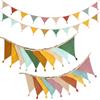Alaoo Bandierine Colorate, 2PCS Bandierine per Cameretta con Nappe | Feste Striscione Bandiere Decorazioni, per Compleanno,Festa Nozze,Interne Esterna Decorazione