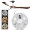 MENDUNER Kit di Luce a Ventola del Soffitto, Ventola del Soffitto LED Luce Sostituzione, da 5,3 Pollici di Sostituzione della LED Ventilatore a 3000K 4200K 6500K 3 Colori