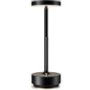 SLSMD Lampada da tavolo senza fili LED Ricaricabile Dimmerabile 5000mAh 3 Modalità di Luce Uso Interno/Esterno batteria Lunga Durata Trasportabile USB-C Lampada da tavolo (Nero)