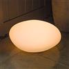 Solar Centre Shapelights, luci d'atmosfera per interni ed esterni, ricaricabili, alimentate a energia solare, colore cangiante, 40 cm, colore: ciottolo