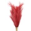 PATIKIL Decorazione Pampas Alta 37,8 pollici, 7pz Grandi Pampas Artificiali Sfusa Erba Finta Lunga Soffice Essiccata per Casa Decor Boho Vaso Matrimonio Parete Pavimento, Rosso Scuro