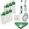 FP - kit 6 sacchetti + 6 profumi + 1 griglia motore + 1 setola sottospazzola compatibile per aspirapolvere folletto vk 140 vk 150