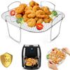 LPZMPZ Griglia per friggitrice ad aria calda, griglia per Airfryer su acciaio inox 304, accessori per friggitrice ad aria calda compatibile con Cosori 5,5L 6,4L XXL, Ninja Speedi AF180EU, Philips XXL