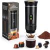 LAMA Macchina da caffè portatile elettrica 3 in 1 macchina a capsule, compatibile con capsule di caffè e polvere di caffè, riscaldamento istantaneo, mini macchina da caffè per campeggio, auto, viaggio