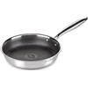 ROSMARINO HexaPro 3.0 - Padella in acciaio INOX, 24 cm, con perfetta distribuzione del calore, resistente ai graffi, al forno e facile da pulire, ideale per
