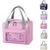 jiuzcare Borsa Termica Pranzo 9L Borsa Frigo Piccola Pranzo Ufficio Borsa Termica Porta Pranzo Portatile per Uomo et Donna, Lavoro, Scuola, Viaggi, Campeggio, All'Aperto et Picnic, Pink