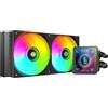 Mars Gaming ML-VISIONPRO240, Raffreddamento a Liquido AIO, TDP 500W, 2x Ventole ARGB 120mm FDB con Nucleo in Rame e Alluminio, Schermo LCD IPS 4" Rimovibile, Opti-Chamber 3a Generazione, Nero