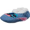 Disney Lilo & Stitch Teddy Fur Pantofola Calzini Donna, Luce blu, Fits Sock Size 9-11 Fits Shoe Size 4-10.5