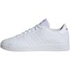 adidas Uomo Advantage Base 2.0 Shoes, Cloud White/Collegiate Green, 41 1/3 EU